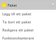 Skapa paket via WHM