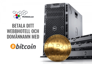 Betala med Bitcoin hos Webbdo